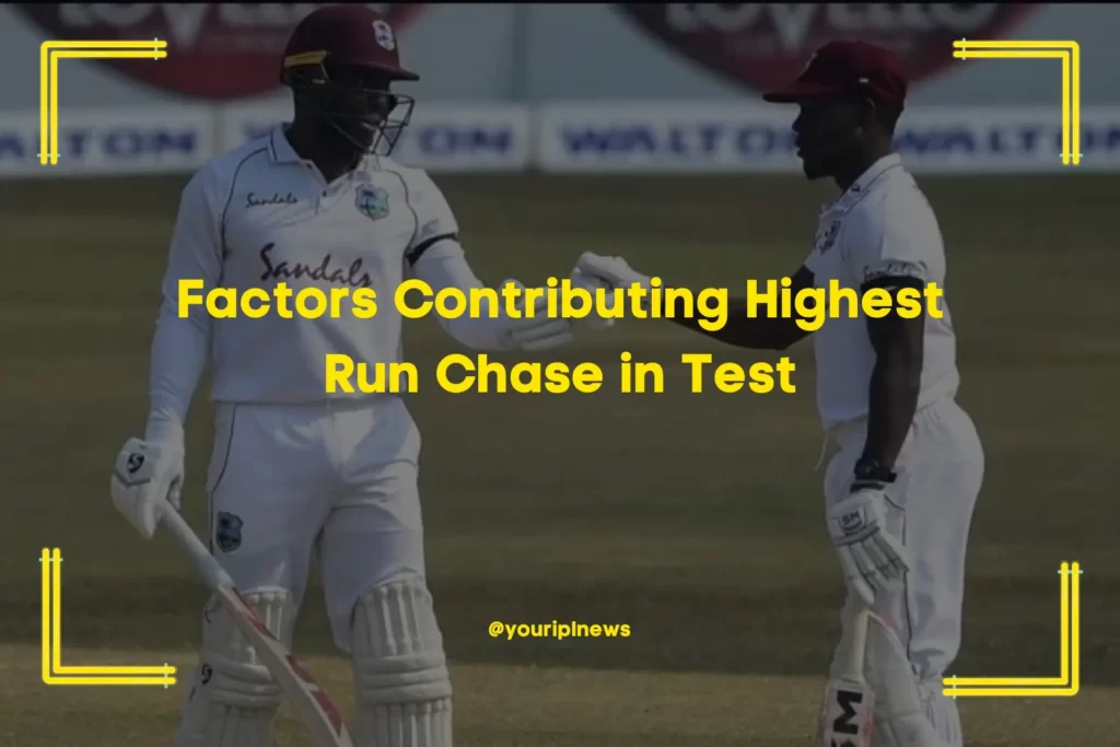 Factors Contributing Highest Run Chase in Test
