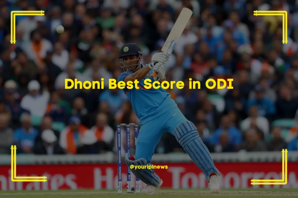Dhoni Best Score in ODI
