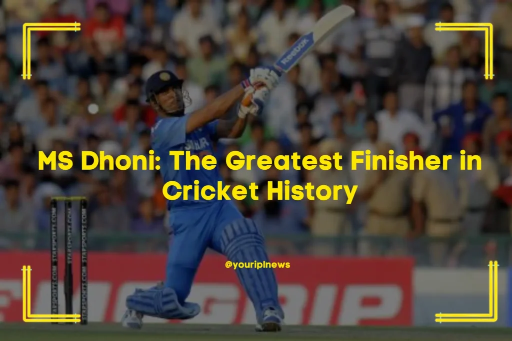 MS Dhoni The Greatest Finisher in Cricket History