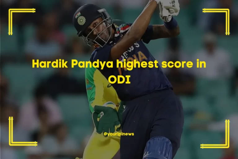 Hardik Pandya highest score in ODI | Records | Highest Innings