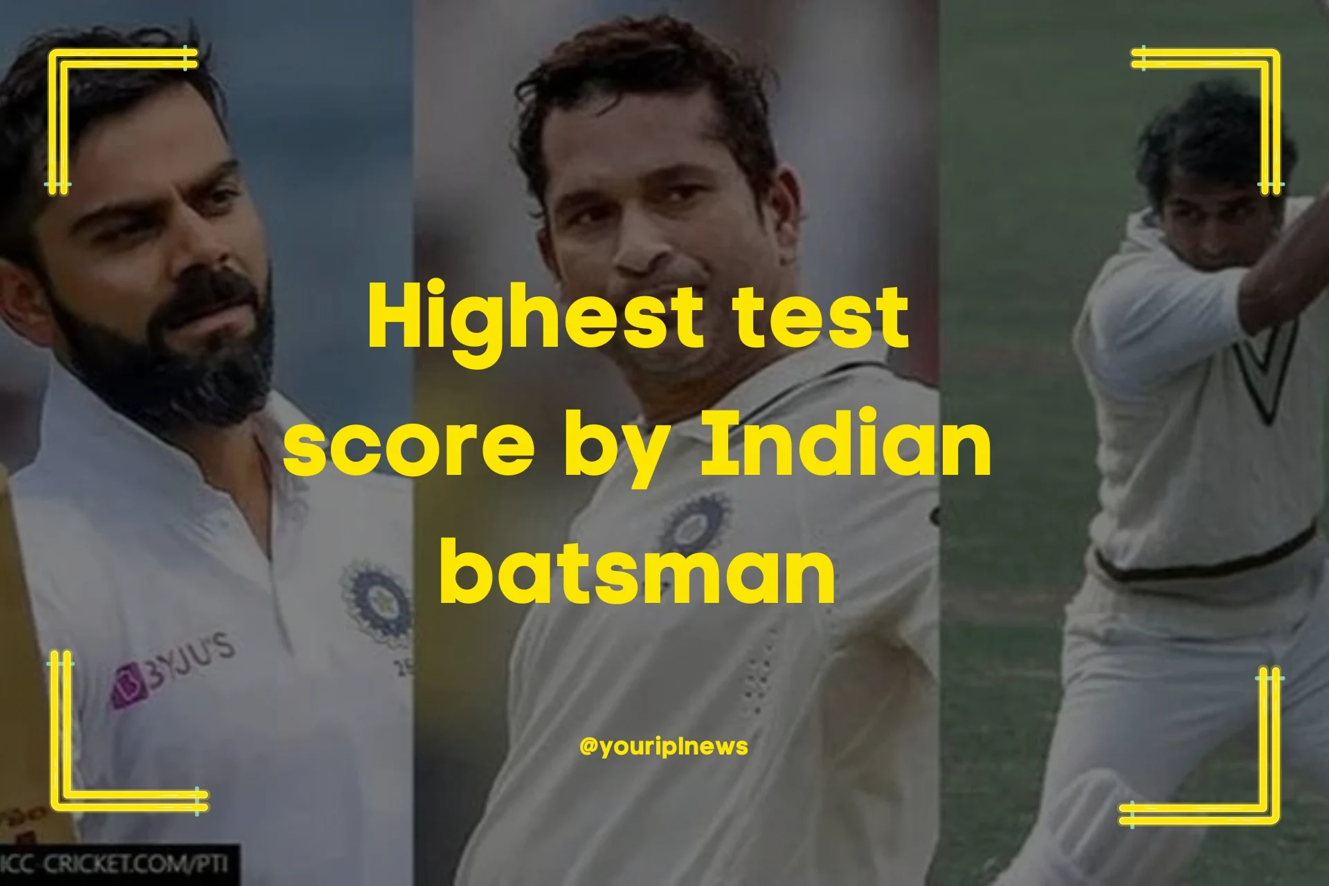 Highest test score by Indian batsman