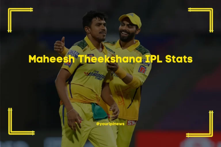 Maheesh Theekshana IPL Stats [2023]- Price, Wickets, Age, Debut, Team