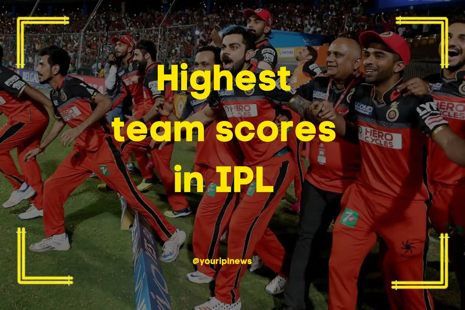 highest team scores in IPL