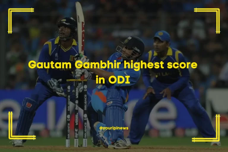 Gautam Gambhir highest score in ODI