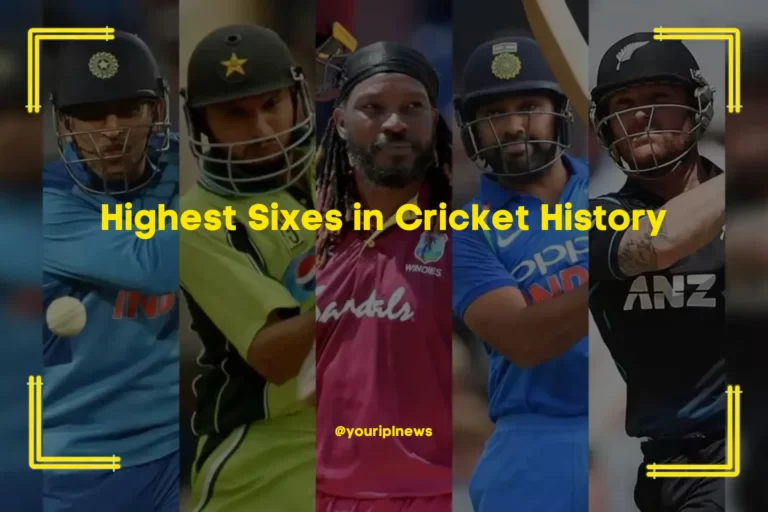 Highest Sixes in Cricket History – Top 5 Players With Longest Sixes