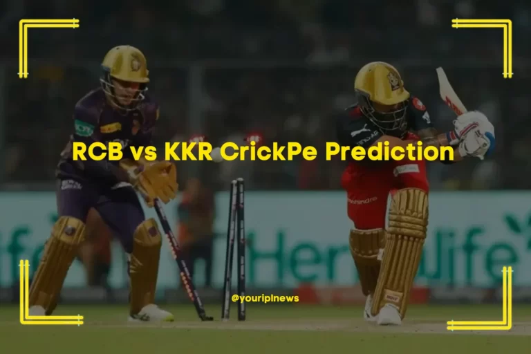 RCB vs KKR CrickPe Prediction – IPL Player with Pitch Report