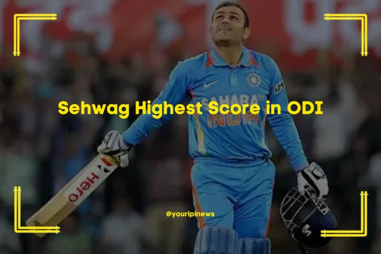 Sehwag Highest Score in ODI – 219 Against West Indies
