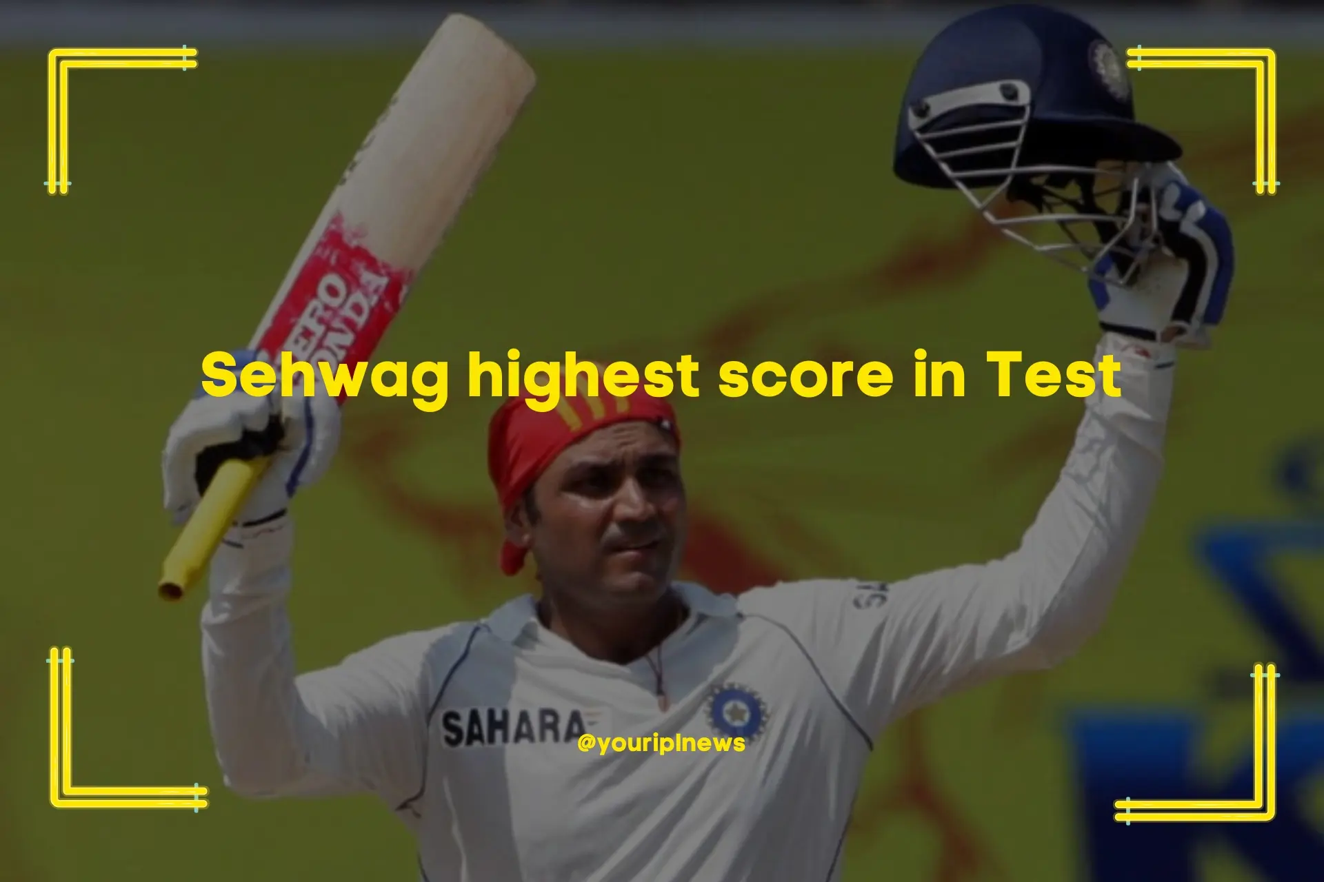 Sehwag highest score in Test