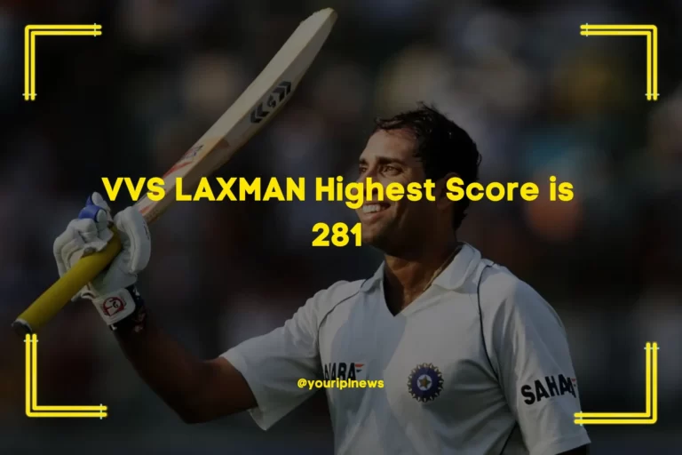 VVS Laxman Highest Score in Test: The Iconic 281