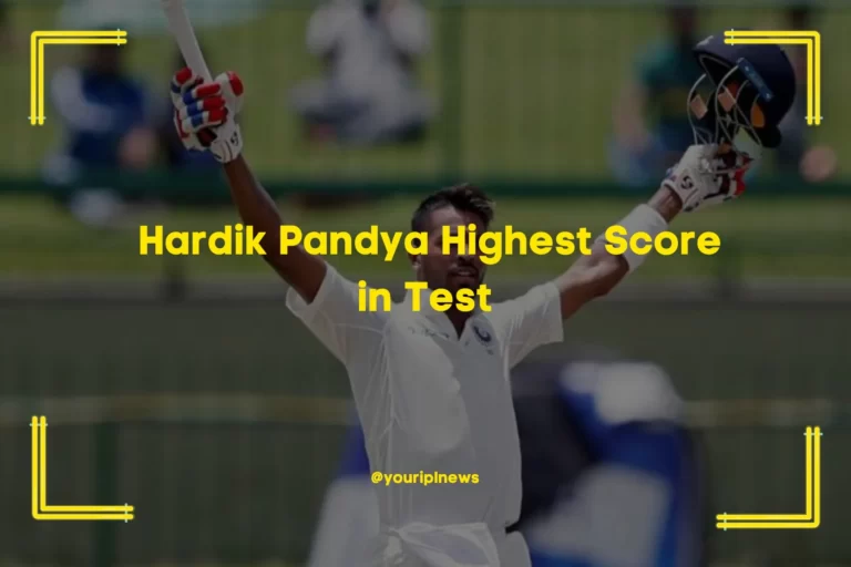 A Deep Dive Into Hardik Pandya Highest Score in Test Cricket