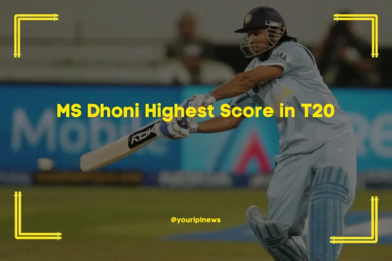 The Saga of MS Dhoni | Unraveling MS Dhoni Highest Score in T20