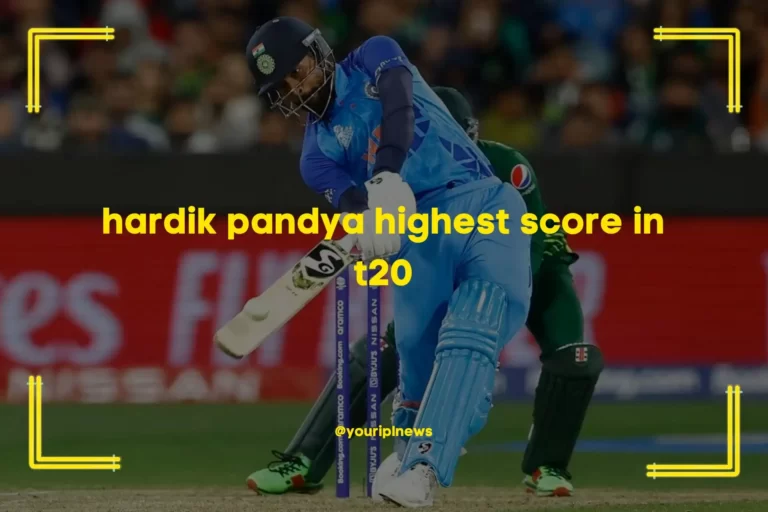 Hardik Pandya Highest Score In T20 – 71* (30) Against Australia