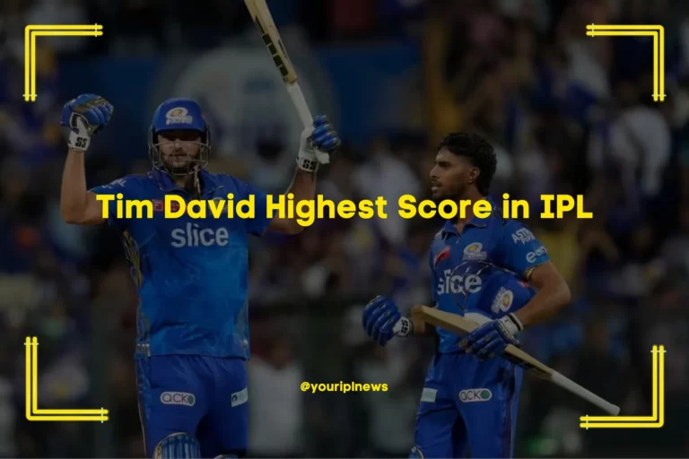 Tim David Highest Score in IPL