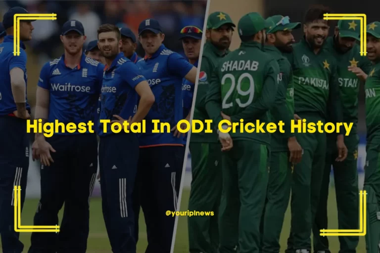 Highest Total In ODI Cricket History – England