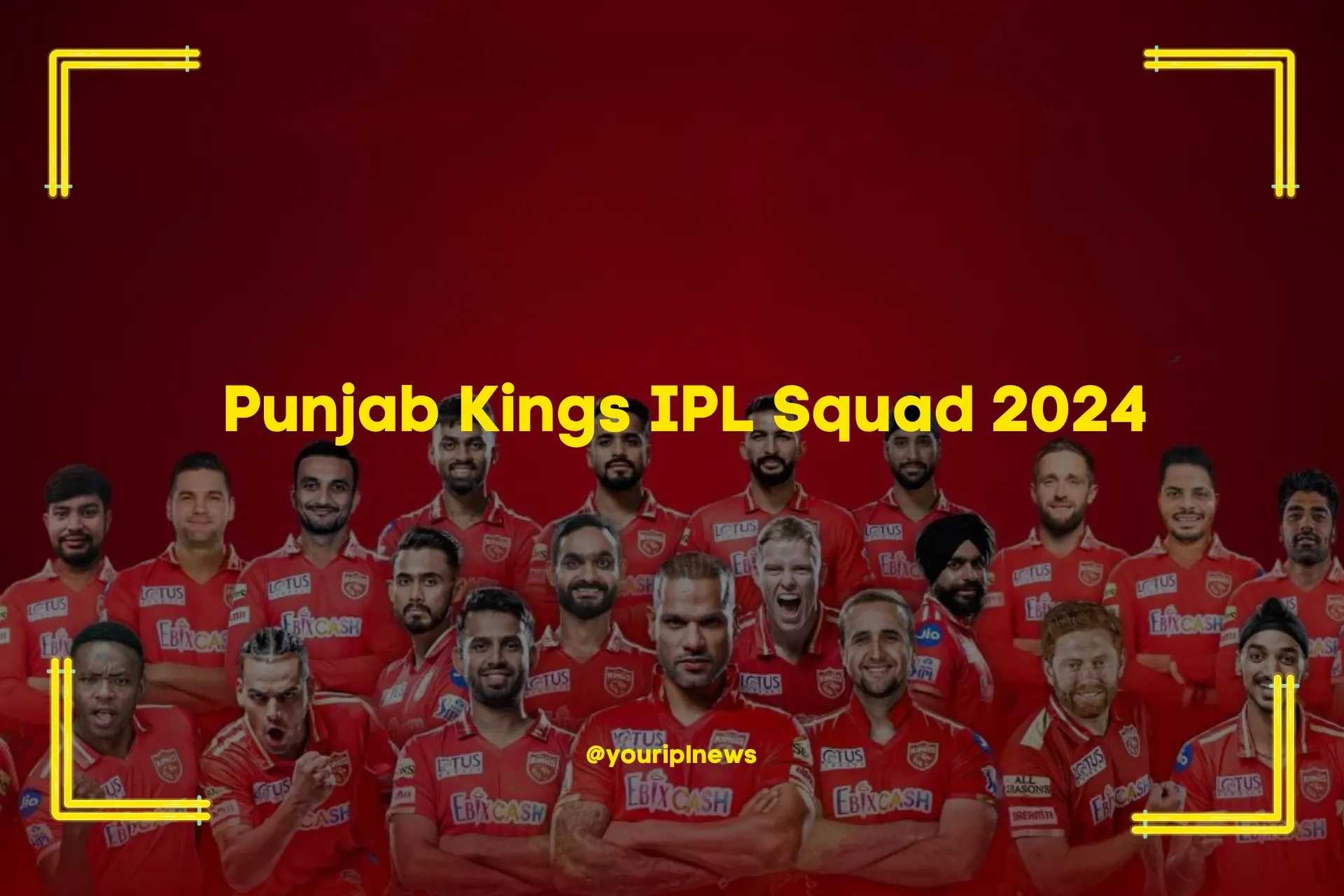 Punjab Kings IPL Squad 2024