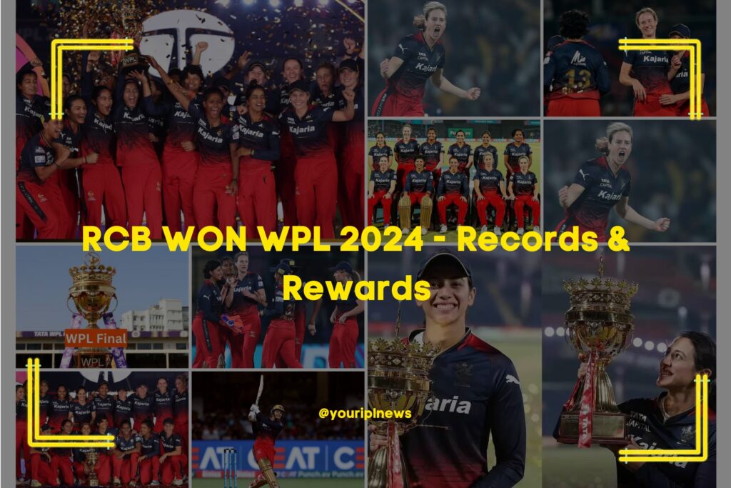 RCB WON WPL 2024 - Records & Rewards