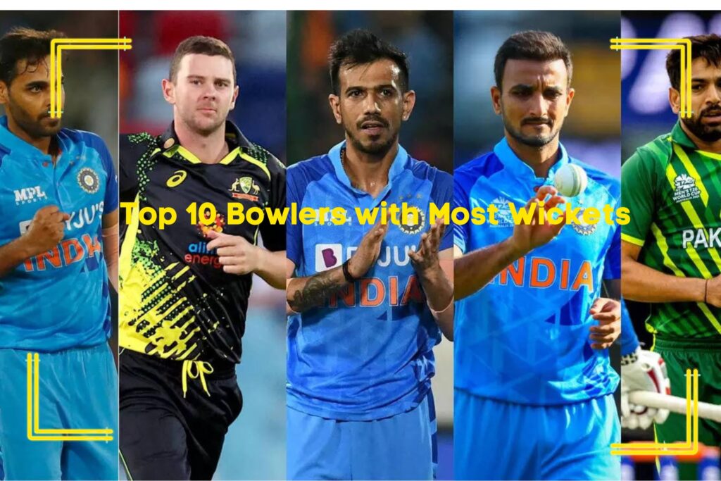Top 10 Bowlers with most wickets
