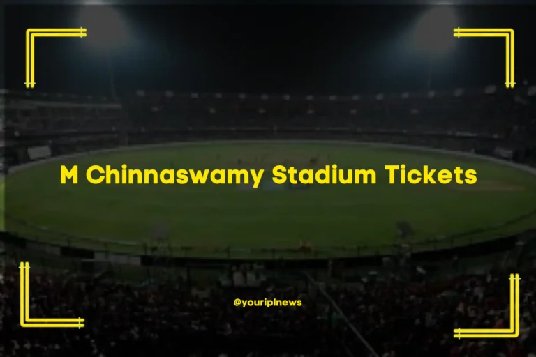 Guide to M Chinnaswamy Stadium Tickets: Everything Need Know