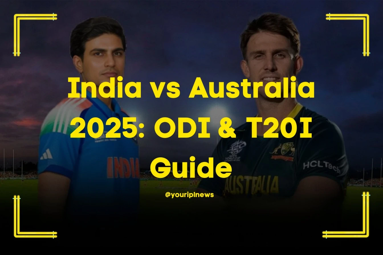 India vs Australia 2025 ODI & T20