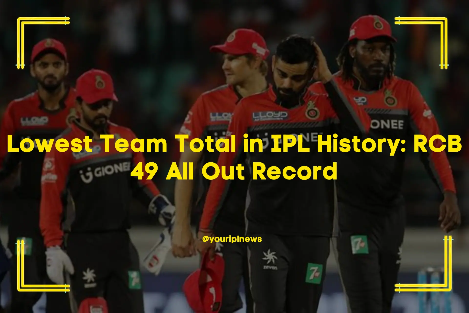 Lowest Team Total in IPL History