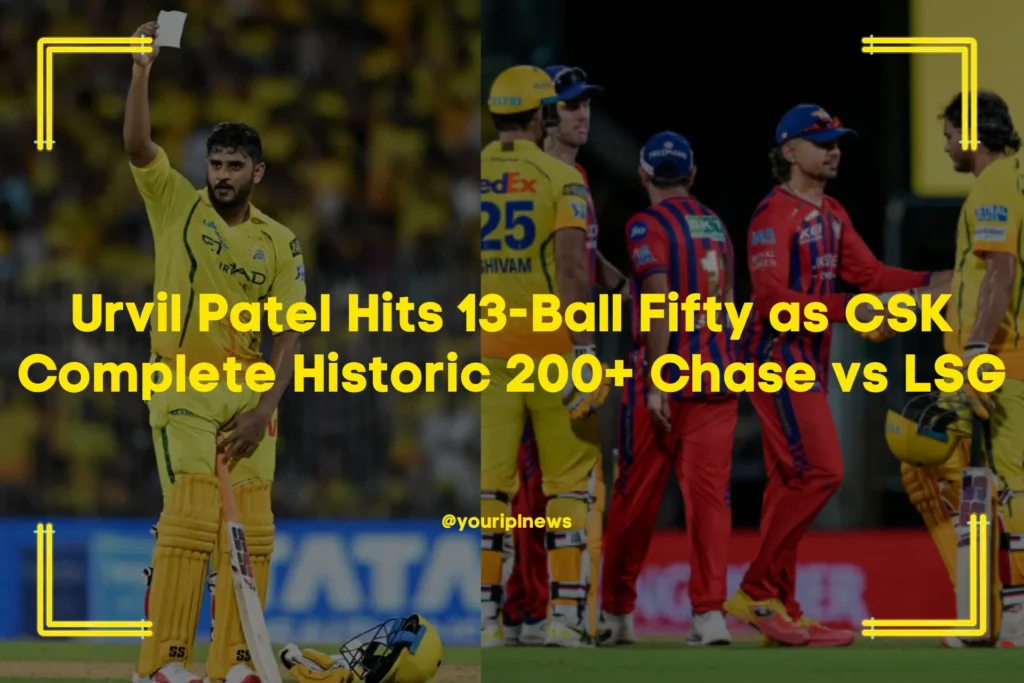 Urvil Patel Hits 13-Ball Fifty